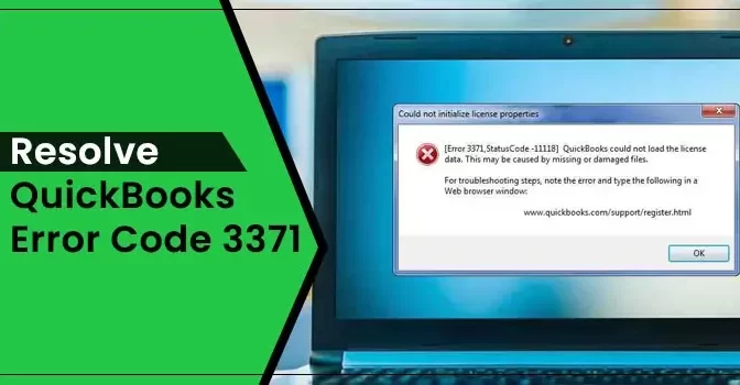 QuickBooks Error Code 3371 Status Code 11118